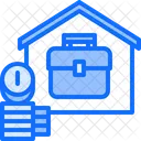 Remote Work Salary Property Dealing Property Deal Icon