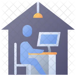 Remote Working  Icon