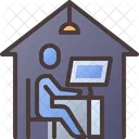 Remote Working  Icon