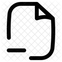 Remove File Document Icon