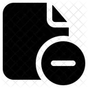 File Remove Document Icon