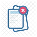 Remove File Document Icon
