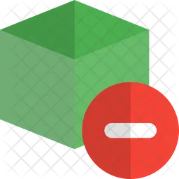 Remove 3 D Printing  Icon
