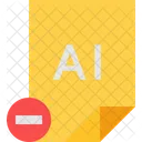 Remove Ai File  Icon