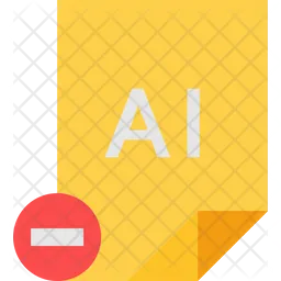 Remove Ai File  Icon