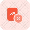 Remove Analysis Report Line Chart Delete Report Icon