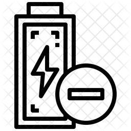 Remove Battery  Icon