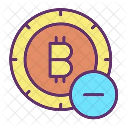Remove Bitcoin  Icon