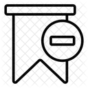 Remove Bookmark Favorite Ribbon Favorite Strip Icon