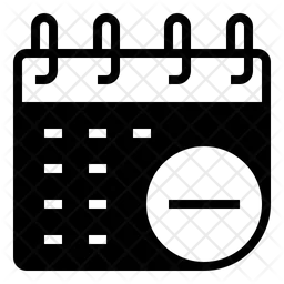 Remove Calendar  Icon