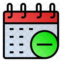 Remove Calendar  Icon