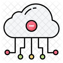 Remove cloud network  Icon