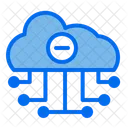 Remove Cloud Network Cloud Data Icon
