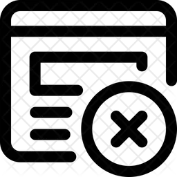 Remove Content  Icon