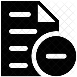 Remove document  Icon