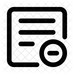 Remove document  Icon