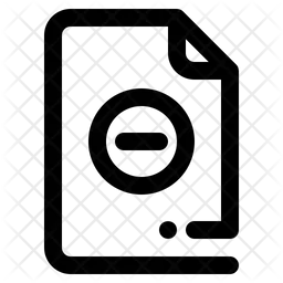 Remove file  Icon