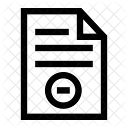 Remove File  Icon