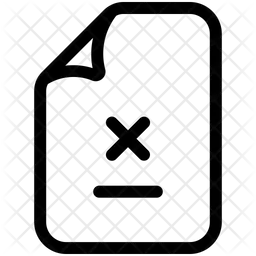 Remove File  Icon