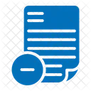Remove File Delete Document Delete File Icon