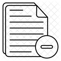 Remove File  Icon