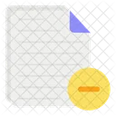 Remove File Delete File Delete Document Icon