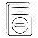 Remove File Delete File Document Icon