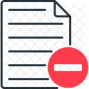 Remove File Delete Erase Icon