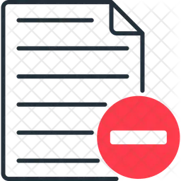 Remove file  Icon