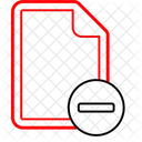 Remove File Denied Document Icon