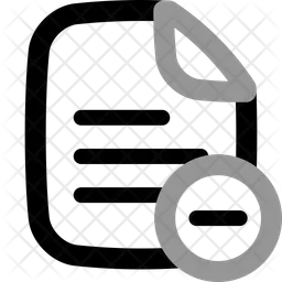 Remove File  Icon