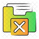 Remove Folder Cancel Folder Storage Icon