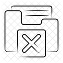 Remove Folder Remove Cross Icon