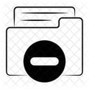 Remove Folder Document Remove Icon