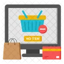 Remove From Basket Remove From Bucket Remove From Purchase Icon