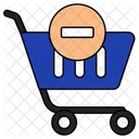 Handcart Pushcart Remove From Cart Icon