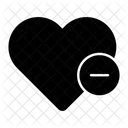 Remove from Heart  Icon