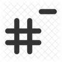 Remove Hashtag  Icon