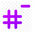 Remove Hashtag  Icon