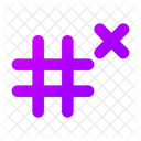 Remove Hashtag  Icon