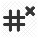 Remove Hashtag  Icon