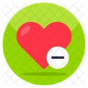 Remove Heart  Icon