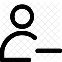 Interface User Remove Actions Remove Close Geometric Human Person Minus Single Up User Icon