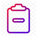 Clipboard Trash Remove Icon