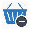 Minus Trolley Basket Icon