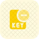 Remove Key File Key File Delete Key File Icon
