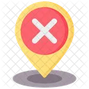 Rejected Maps And Location Location Pin Icon