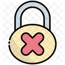 Lock Cross Delete Icon