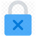 Security Lock Delete Icon