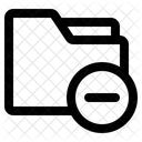 Folder Minus Delete Icon